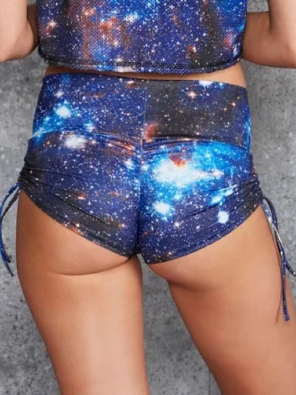 Blackmilk Galaxy Blue Strung up butterfly shorts M Medium